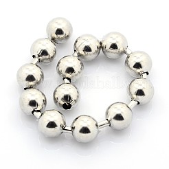 Устойчивые к потускнению 3.28-футовые гальванические шариковые цепи из нержавеющей стали X-CHS-L001-10mm-P