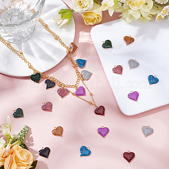 48шт 8 цвета подвески из цинкового сплава&nbsp;ENAM-UN0001-33