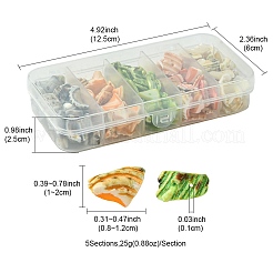 125 г 5-х цветов натуральных бусин-ракушек BSHE-FS0001-06B