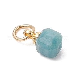 Подвески в виде кубиков из натурального разноцветного турмалина с огранкой «стол» и фурнитурой из нержавеющей стали 304.&nbsp;PALLOY-JF04873