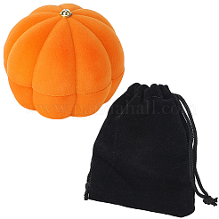 1 шт. тыквенные флокированные шкатулки для украшений&nbsp;VALE-BBC0001-01