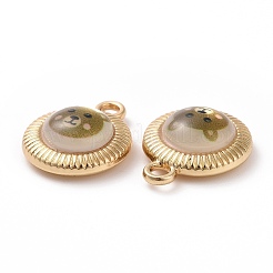 Подвески из непрозрачной смолы с принтом&nbsp;LS-FIND-E020-07G-05