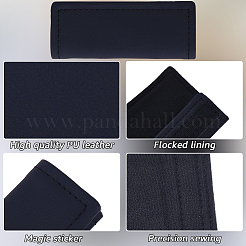 2 шт. защитный чехол для ручки двери автомобиля из искусственной кожи&nbsp;AJEW-CL0002-56C