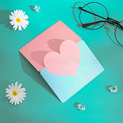 30шт 6-х цветные поздравительные открытки в форме сердца&nbsp;AJEW-DJ0002-23