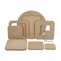 Древесноволокнистая плита средней плотности (мдф) переносная глиняная расклинивающая доска со встроенной&nbsp;AJEW-PH0006-65B