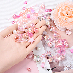 60 г 3-х цветных акриловых бусин&nbsp;MACR-YW0003-35