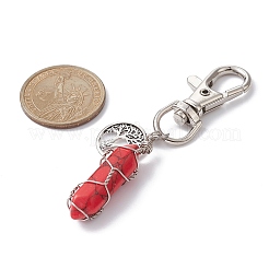 Украшения с подвеской в виде пули из синтетической бирюзовой проволоки&nbsp;HJEW-JM01159