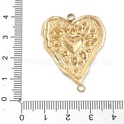 Подвески-сердечки из текстурированной нержавеющей стали 304&nbsp;STAS-F340-05G