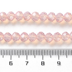 Запекание окрашенные прозрачные стеклянные бусины нити&nbsp;LS-DGLA-A034-J6MM-D04