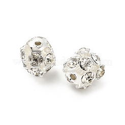 10 мм латунные бусины со стразами&nbsp;X1-KK-S519-01C-S