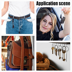 Брелок-подвеска из сплава и искусственной кожи&nbsp;AJEW-NB0007-03