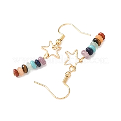 Золотая серьга-подвеска из нержавеющей стали 304&nbsp;EJEW-JE05673-01