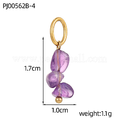 Подвески из смешанных натуральных и синтетических драгоценных камней&nbsp;G-OY009-80G