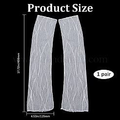 Нарукавники из полиэстеровой сетки для женщин&nbsp;AJEW-WH20007-93A