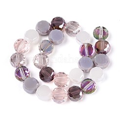 Стеклянные бусины с гальваническим покрытием &nbsp;X-EGLA-N022-03A-A02