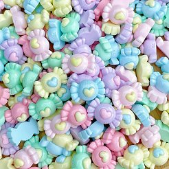 Мультяшные непрозрачные кабошоны из смолы&nbsp;RESI-C039-01E