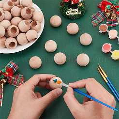 Необработанные круглые деревянные щепки&nbsp;WOOD-WH0050-060