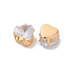 Латунные кабошоны из прозрачного кубического циркония&nbsp;LS-STAS-M294-30C