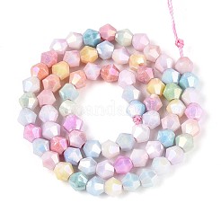 Антикоррозийные гальванические биконические стеклянные бусины&nbsp;EGLA-T021-6mm-16-10