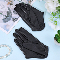 1 пара полупальцевых перчаток из искусственной кожи&nbsp;AJEW-CL0001-40A