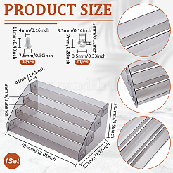 Прозрачный акриловый 4 слой лака для ногтей стойка для демонстрации&nbsp;ODIS-UN0001-22E
