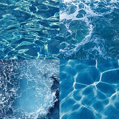 24 шт. 12 стиля бумажные блокноты для скрапбукинга с тематикой водной ряби&nbsp;PW-WG98DEC-01