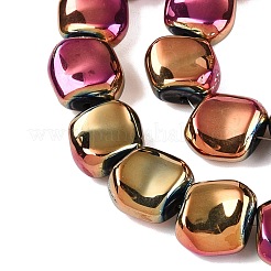 Стеклянные бусины с гальваническим покрытием &nbsp;EGLA-N012-07O