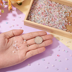 1200 шт. 12-х цветные матовые стеклянные бусины&nbsp;FGLA-TA0001-04