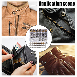 Съемные комплекты кнопок из цинкового сплава&nbsp;TOOL-WH0059-126B