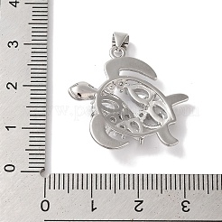 Подвески из латуни и прозрачного циркония с покрытием стойки&nbsp;KK-L216-057P