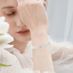 120шт 6 цвета прозрачные акриловые бусины&nbsp;TACR-SC0001-49