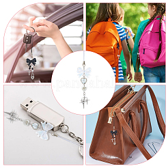 4 шт. 2 стиля ремешков для мобильных телефонов из акрила&nbsp;HJEW-HS00010