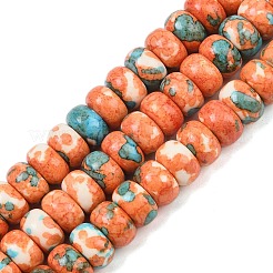 Нити окрашенных синтетических бусин из речного камня&nbsp;G-Z105-C01-01F