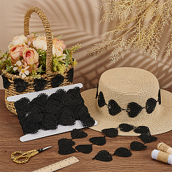 7.5 ярд кружевной отделки из полиэстера&nbsp;DIY-FG0006-84A