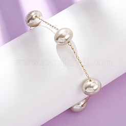 Браслеты из акрилового искусственного жемчуга&nbsp;BJEW-F519-01G