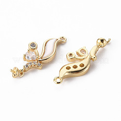 Латунная микропаве из прозрачного кубического циркония&nbsp;LS-KK-Q765-014-NF