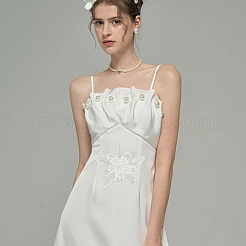 2 шт. 2-х цветочные аппликации из полиэстера с вышивкой&nbsp;PATC-WR0001-01