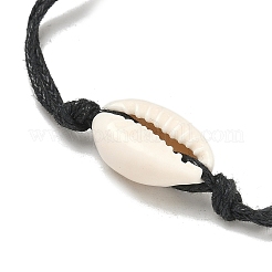 Браслет из плетеных бусин из натуральной раковины каури&nbsp;BJEW-PH01648-02