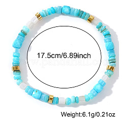 Браслеты из натуральной бирюзы и ракушек для женщин&nbsp;WU5531-1