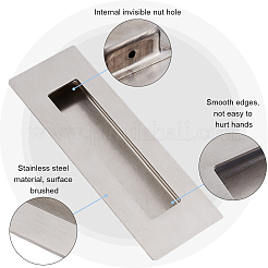 Ручка для двери амбара из нержавеющей стали 304&nbsp;FIND-WH0155-026