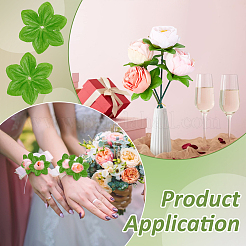 1000шт. шелковый искусственный лист&nbsp;AJEW-BC0009-98A