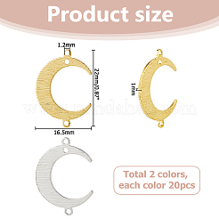 40 шт. 2 цвета латунные подвески-соединители с покрытием из стойки&nbsp;KK-HS0014-97