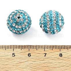 Полосатый узор полимерная глина стразы бусины&nbsp;CLAY-NH0001-01D