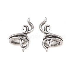 Серьги из нержавеющей стали Plant 316&nbsp;AJEW-C044-10AS