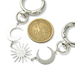 Латунные лунные солнечные цепочки для удлинителей сумок&nbsp;FIND-JF00146-01