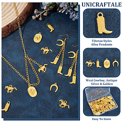80 шт. 4 подвески из сплава в тибетском стиле&nbsp;FIND-UN0004-28A