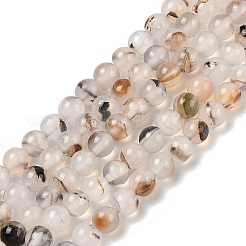 Нити из натурального дендритного агата&nbsp;G-A248-A07-01