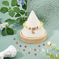 4 нить 4 цветных прозрачных гальванических стеклянных бусины нити&nbsp;EGLA-DC0001-07A