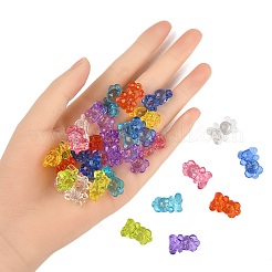 50шт прозрачные акриловые подвески&nbsp;TACR-FP0001-08