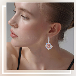 20 пара двухцветных латунных крючков для сережек&nbsp;KK-SC0006-58